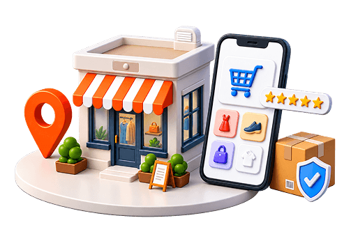 Vendor storefront illustration